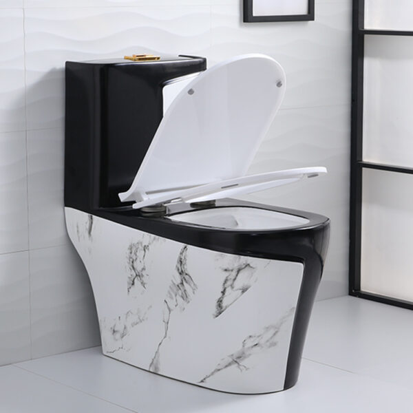 Luxury black and marble color toilet wc - Image 5