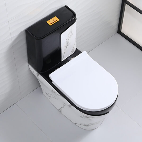 Luxury black and marble color toilet wc - Image 2