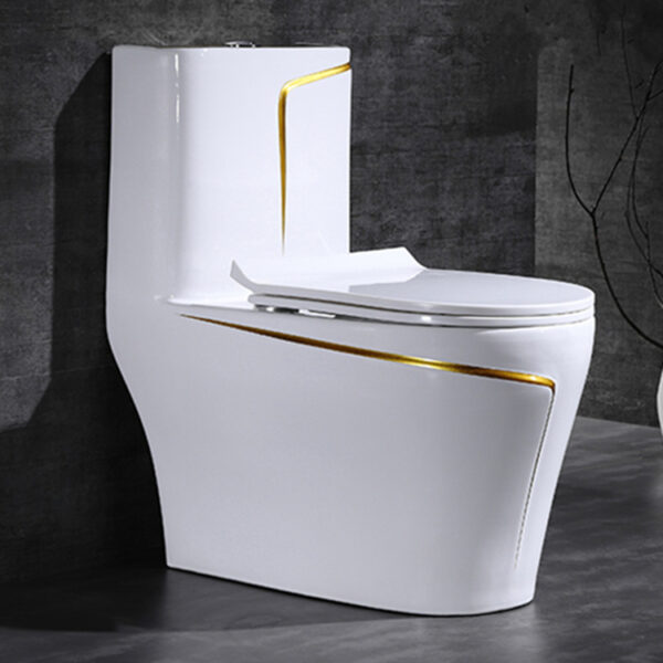 China Bathroom Ceramic WC Sanitary Once Piece Color Commode Toilets