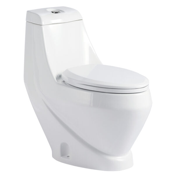 China Manufacturer Wholesale Hot Sell Libya Milano Cheap One Piece Toilet Set - Image 2