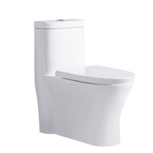 Manufacturer sanitary ware ceramic siphonic water closet small bathroom one piece toilet