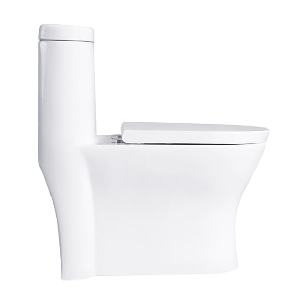 Manufacturer sanitary ware ceramic siphonic water closet small bathroom one piece toilet - Image 3