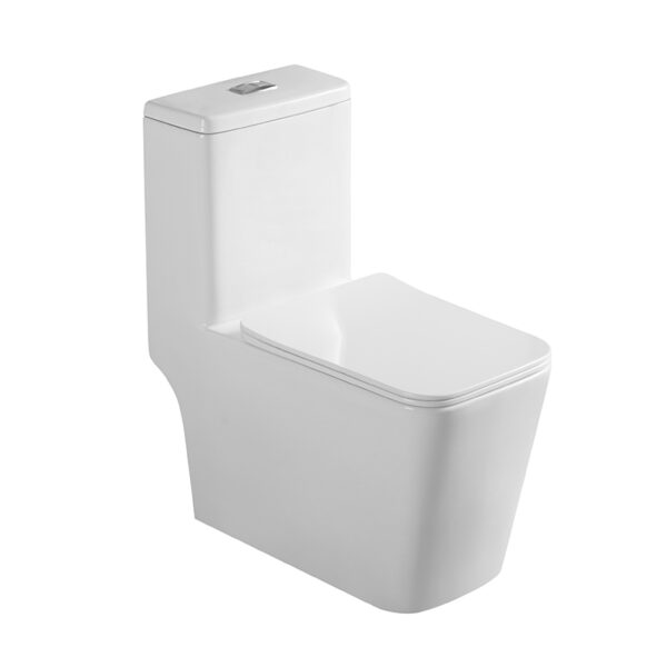 Bathroom washdown rimless one piece toilet wc ceramic closet - Image 2