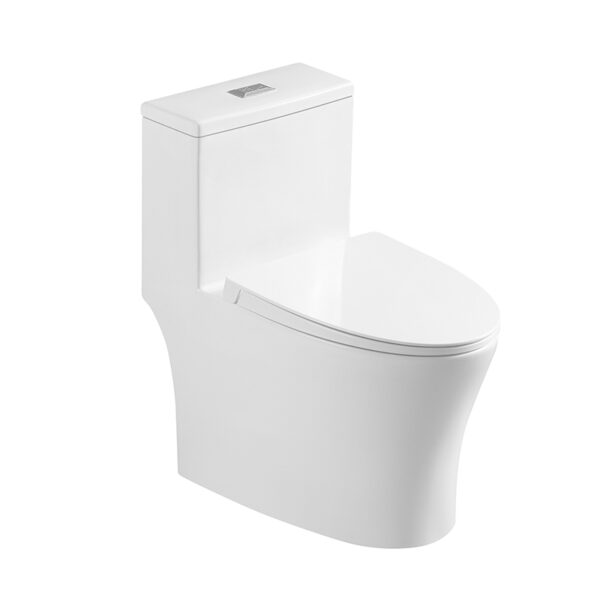 Chaozhou washdown rimless one piece toilet wc - Image 2