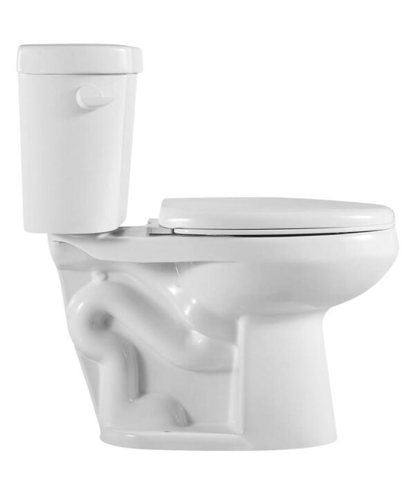2023 new design bathroom wc cheap sanitary ware siphonic ceramic two piece toilet - Image 2